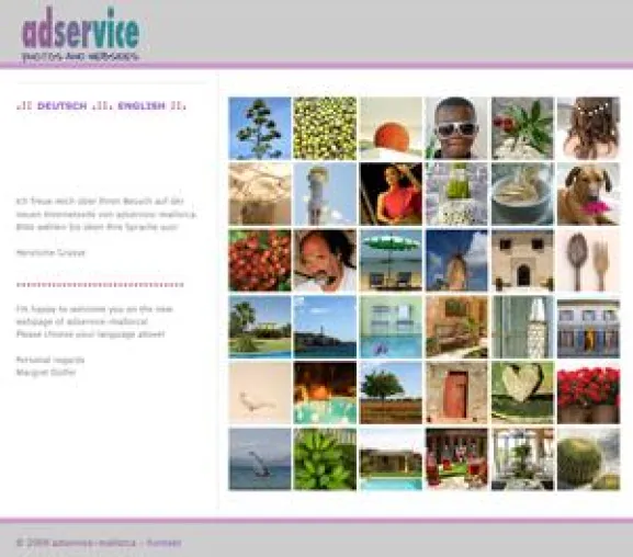 Bild: Frischer Internetauftritt von adservice-mallorca. Die Agentur für Hochzeitsfotografie und Webseiten.