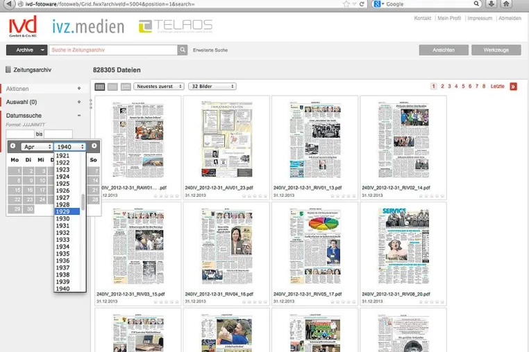 Ibbenbürener Volkszeitung nutzt FotoWare DAM-System für historisches Zeitungsarchiv Bild: Ibbenbürener Volkszeitung nutzt FotoWare DAM-System für historisches Zeitungsarchiv