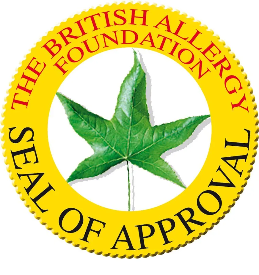 Seal of Approval - Auszeichnung der British Allergy Foundation für hypoallergene Qualität