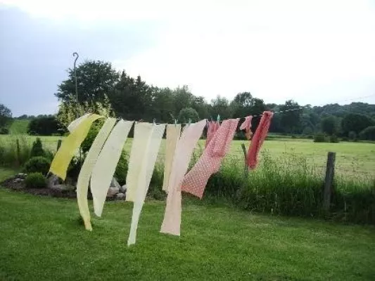 Bild: Ausstellung: Handgefärbte Sommerkleidung aus Naturstoffen für jeden Anlass