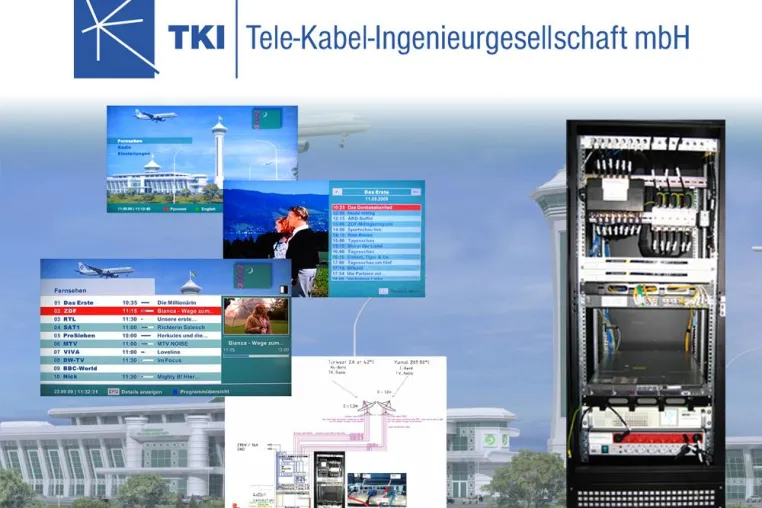 Bild: The modern Art of TV - TKI liefert IPTV-Anlage für Turkmenbashi International Airport