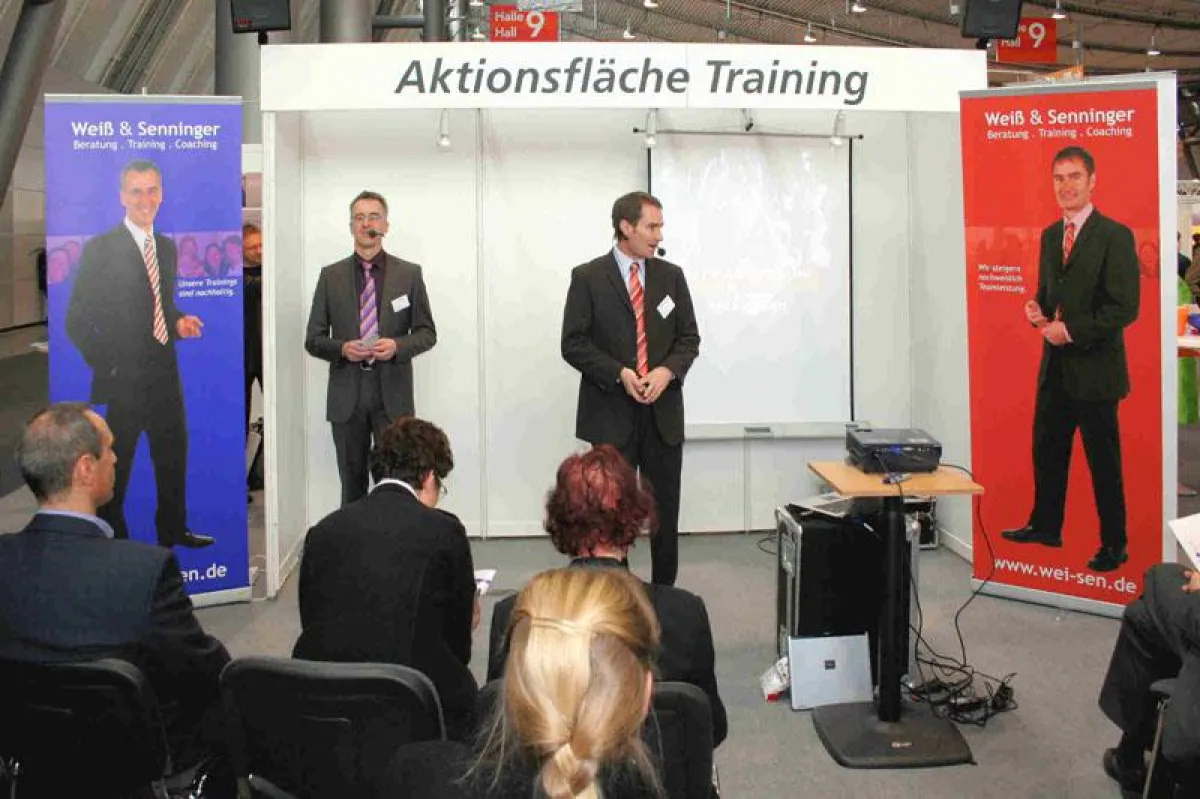 Vortrag der Autoren und Trainer Weiss & Senninger auf der PERSONAL in Stuttgart