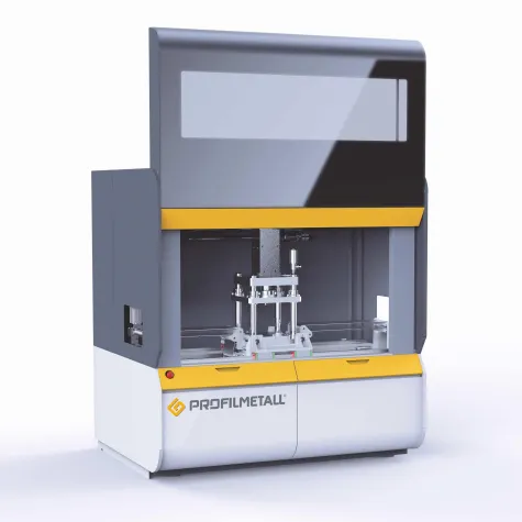 Bild: PROFILMETALL stellt auf der Blechexpo kombiniertes Stanz- und Ablängmodul für die Profilieranlage 4.1 vor