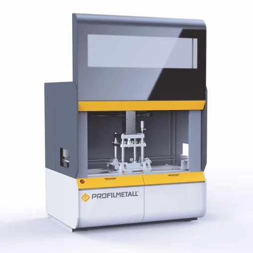 PROFILMETALL stellt auf der Blechexpo kombiniertes Stanz- und Ablängmodul für die Profilieranlage 4.1 vor Bild: PROFILMETALL stellt auf der Blechexpo kombiniertes Stanz- und Ablängmodul für die Profilieranlage 4.1 vor