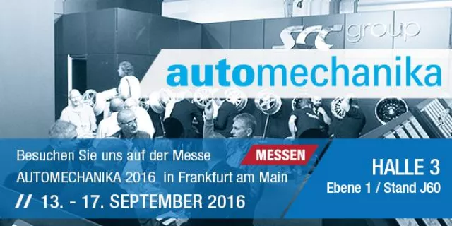 Bild: SCC Group richtet Rund-ums-Rad-Lounge auf der automechanika 2016 aus