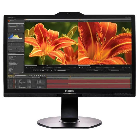 Brillantes 23,8´´ Philips 4K-UHD–Display: perfekt aufgelöst Bild: Brillantes 23,8´´ Philips 4K-UHD–Display: perfekt aufgelöst