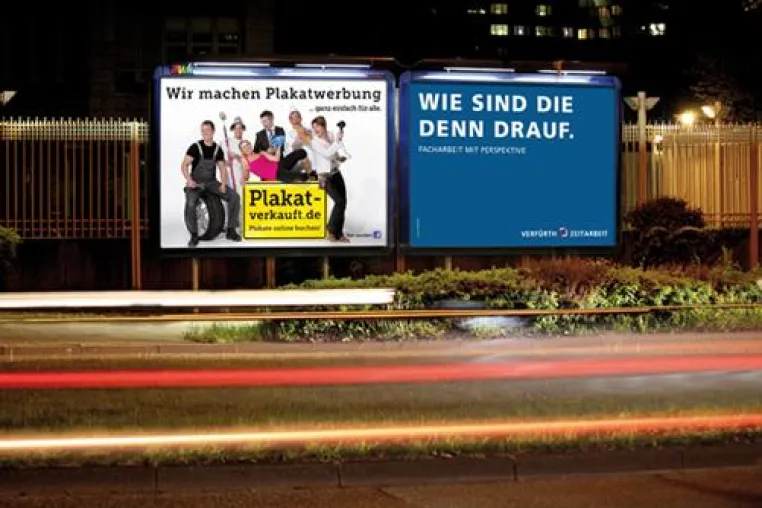 Bild: Münsteraner Unternehmen setzt auf das Plakat und gewinnt