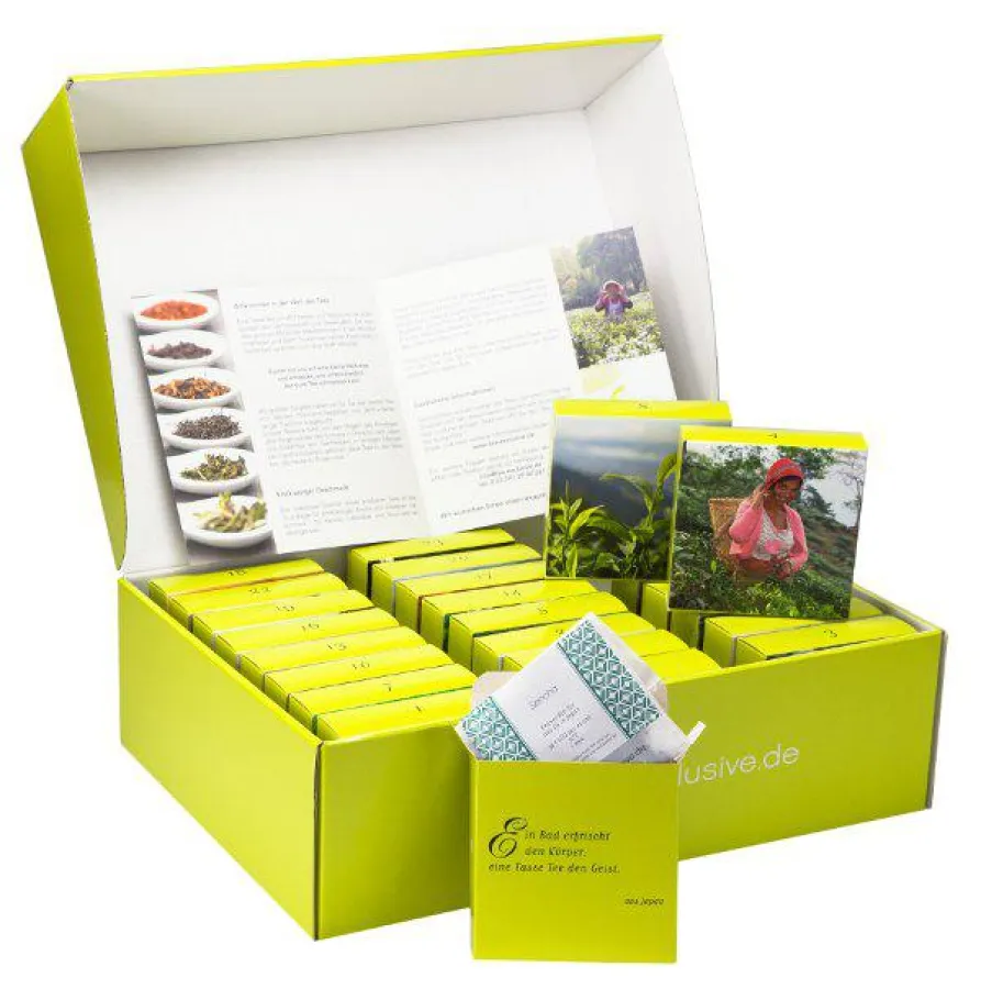 tea-exclusive.de Geschenkbox Teereise mit 24 exklusiven Tees