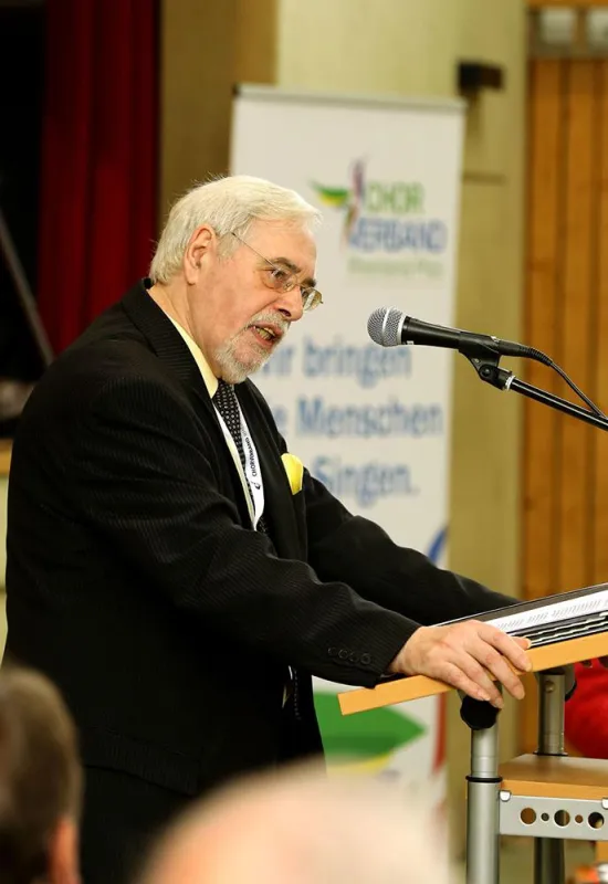 Karl Wolff, Präsident vom Chorverband Rheinland-Pfalz. Foto: Volker Bewersdorff
