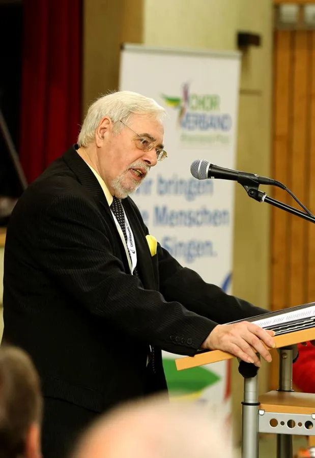 Karl Wolff, Präsident vom Chorverband Rheinland-Pfalz. Foto: Volker Bewersdorff