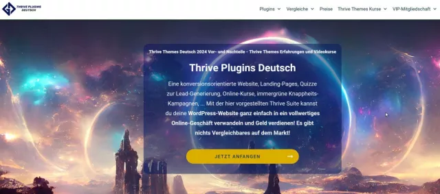 Bild: Thrive Themes Deutsch: Die ultimative Lösung, um Online-Konversionen für deine WordPress Website zu maximieren