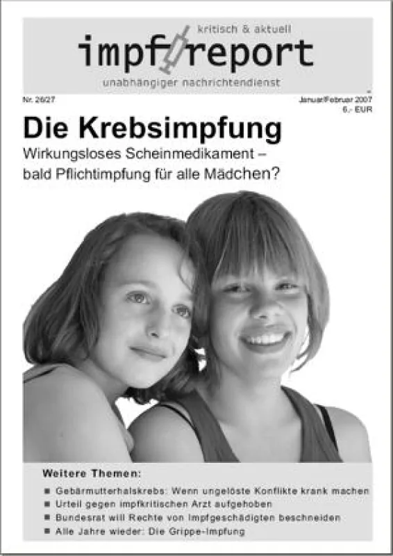 impf-report Schwerpunktausgabe zur Krebsimpfung