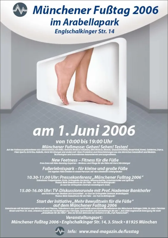 MED-Magazin: Der Münchener Fußtag 2006 – ein Fest für die Füße