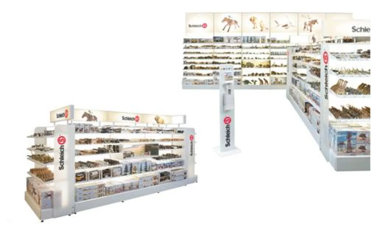 Schleich POS-System von decor metall (Bildquelle: decor metall)