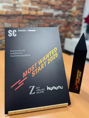 Bild:  „Most Wanted Start 2025“ – Edelstahlspezialist aus Lindlar erneut ausgezeichnet