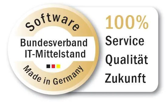 Gütesiegel „Software Made in Germany“ für GODYO P4 Bild: Gütesiegel „Software Made in Germany“ für GODYO P4