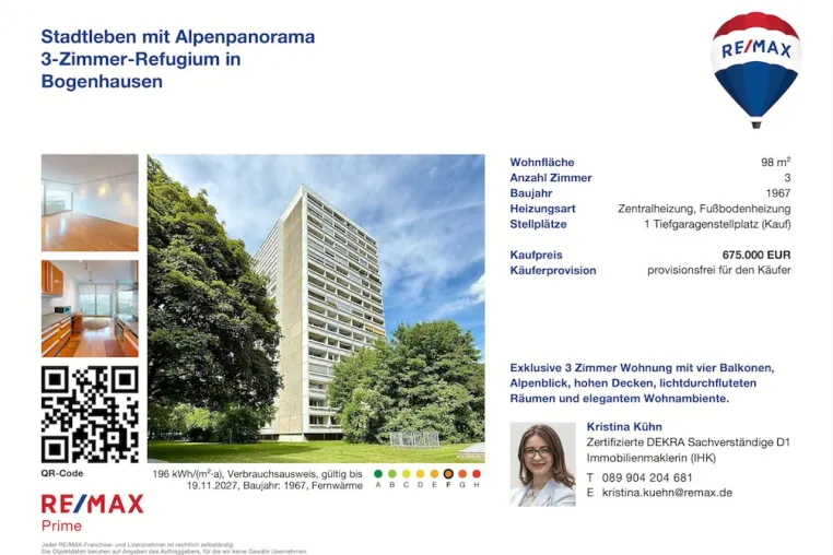 Bild: Stadtleben mit Weitblick: Warum hochwertige Bestandswohnungen in Münchens Toplagen weiter gefragt bleiben