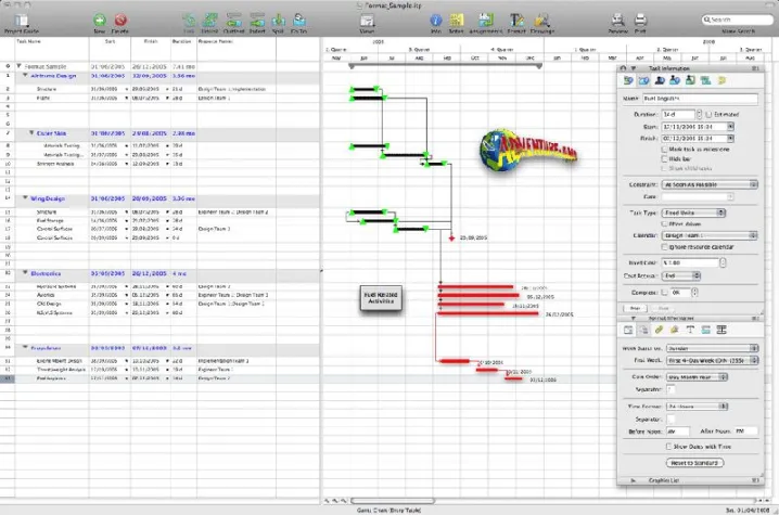 Bild: iTaskX 2.5 (final) mit verbesserter MS Project Kompatibilität ist verfügbar