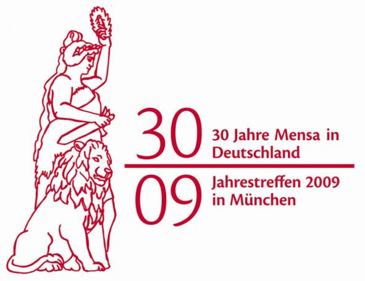 Das Logo des Mensa-Jahrestreffens 2009 in München.