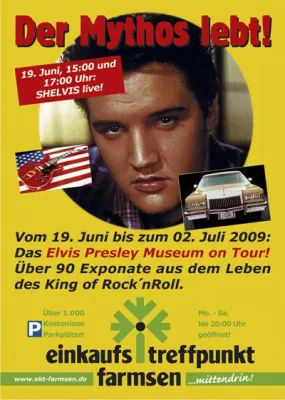 Bild: ELVIS lebt im einkaufs treffpunkt farmsen - Direkt aus Memphis ELVIS - Die Ausstellung vom 19.06.-02.07.2009