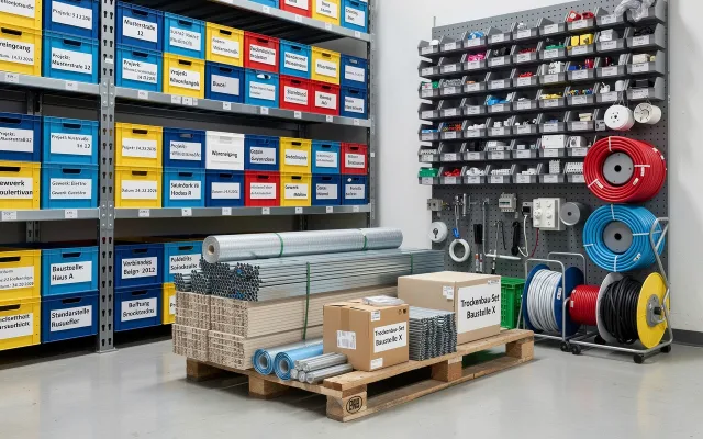 Bild: Projektgeschäft & Baustelle: Materiallager steigern Produktivität – Trockenbau, Elektrik, Sanitär, GaLaBau