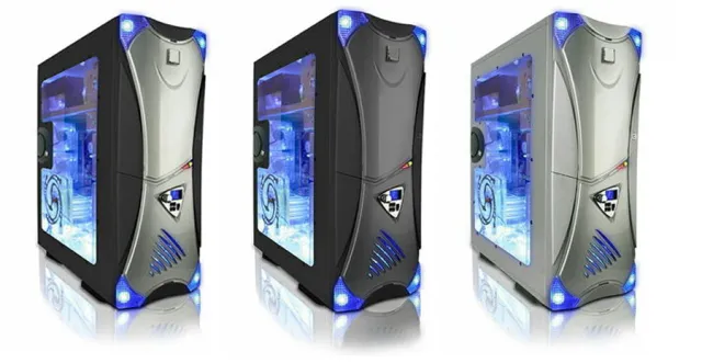 Bild: CeBIT 2005: RAPTOXX Midi Gametower