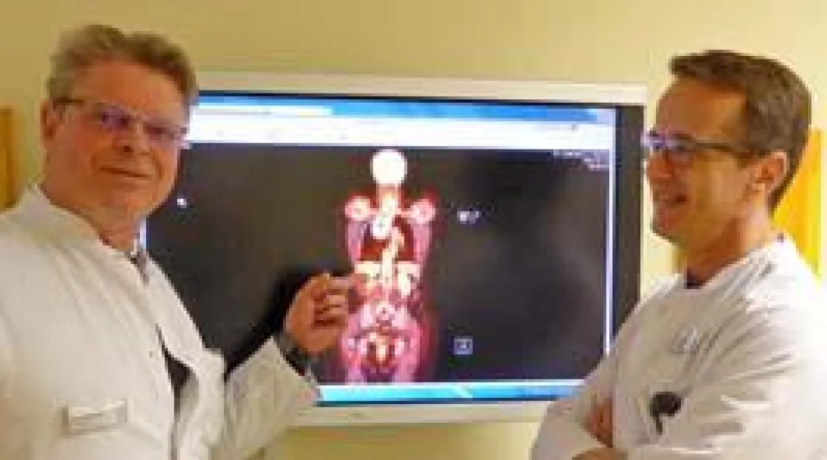 Lungenspezialisten in Leverkusen: Chirurg Dr. Dirk Wassenberg und Pneumologie Dr. Marc Spielmanns.