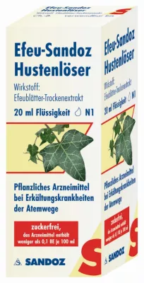 Bild: Kratzen im Hals und Krächzen in der Stimme … Efeu-Sandoz Hustenlöser bei Erkältungskrankheiten der Atemwege