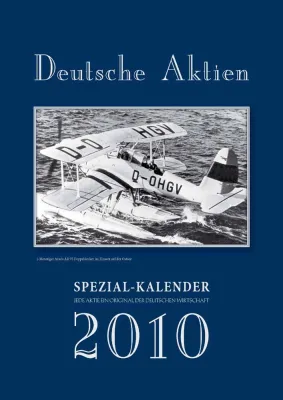 Bild: Aktienkalender 2010 mit 12 original Historischen Wertpapieren