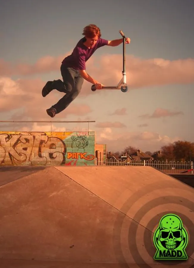 Der MADD Scooter in Aktion