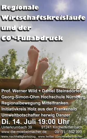 Klimawoche Bayern - Regionale Wirtschaftskreisläufe und der CO2-Fußabdruck bei den Möbelmachern Bild: Klimawoche Bayern - Regionale Wirtschaftskreisläufe und der CO2-Fußabdruck bei den Möbelmachern