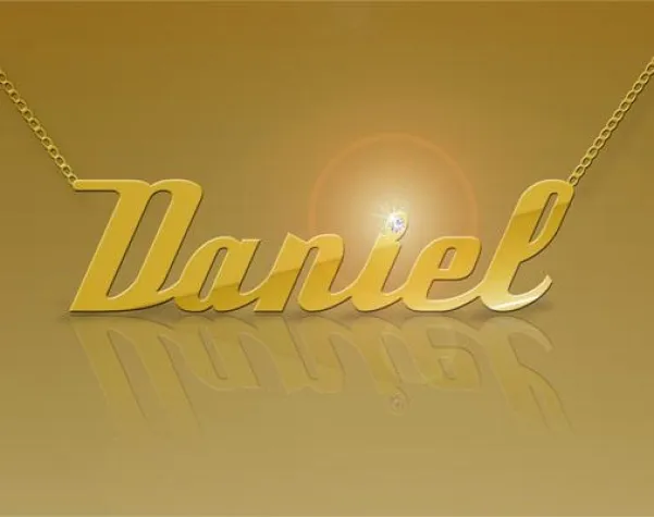 Bild: Namensketten in Gold jetzt mit Swarovski-Kristal