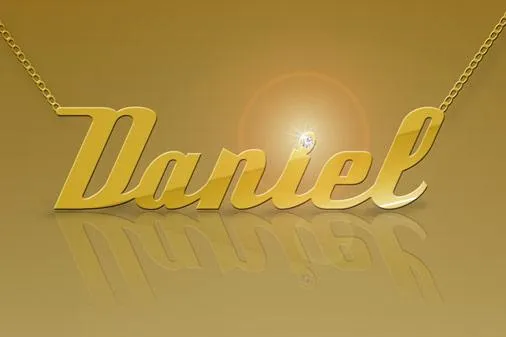 Namensketten in Gold jetzt mit Swarovski-Kristal Bild: Namensketten in Gold jetzt mit Swarovski-Kristal