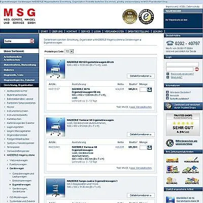 Praxiseinrichtung mit Haeberle - alle Wagensysteme jetzt im msg-praxisbedarf Onlineshop Bild: Praxiseinrichtung mit Haeberle - alle Wagensysteme jetzt im msg-praxisbedarf Onlineshop