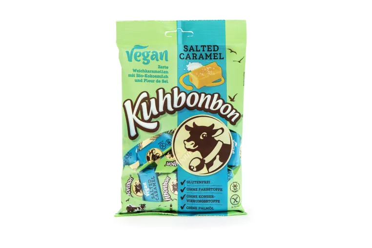 Kuhbonbon Vegan Salted Caramel: Lecker - Vegan - Nachhaltig Bild: Kuhbonbon Vegan Salted Caramel: Lecker - Vegan - Nachhaltig