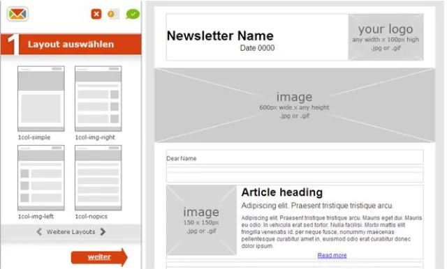 Bild: Newsletter gestalten ohne HTML Kenntnisse