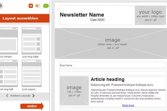 Newsletter gestalten ohne HTML Kenntnisse Bild: Newsletter gestalten ohne HTML Kenntnisse