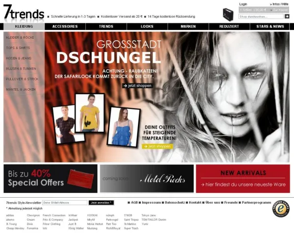 Bild: Neue In-Labels bei 7trends