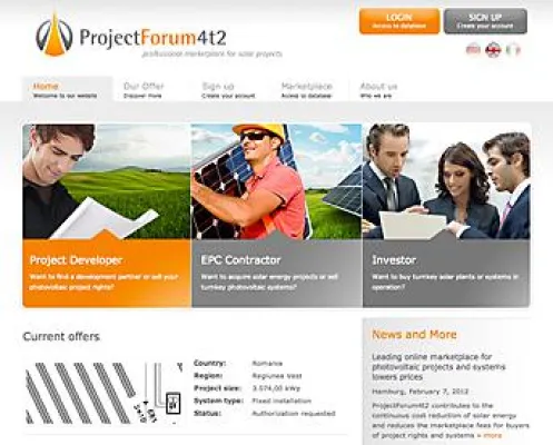Bild: Kostensenkungen in der Photovoltaik: ProjectForum4t2 reduziert die Marktplatzgebühren