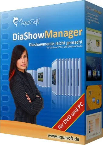 Bild: AquaSoft - Presseinformation Neuerscheinung - DiaShow-Manager - DVD-Menüs für Diashows