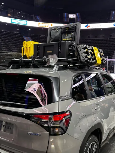 Bild: horntools und Subaru präsentieren innovative Dachträgerplattform für den neuen Subaru Forester 2025