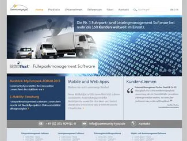 Relaunch: Website der comm.fleet-Produktlinie strahlt in neuem Glanz Bild: Relaunch: Website der comm.fleet-Produktlinie strahlt in neuem Glanz