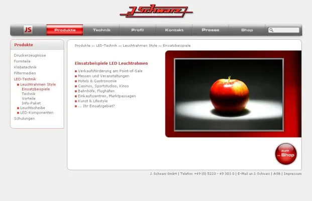 Bild: J. Schwarz Folienverarbeitung präsentiert sich online modern und informativ