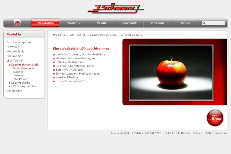 Bild: J. Schwarz Folienverarbeitung präsentiert sich online modern und informativ