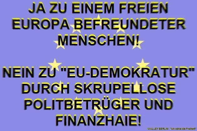 Bild: Mauerkünstler WALLEY BERLIN klagt Politiker an: "Ihr zerstört die Europäische Idee!" - Anzeige gegen Kanzlerin