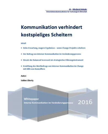 Bild: Change Management: Kommunikation verhindert kostspieliges Scheitern