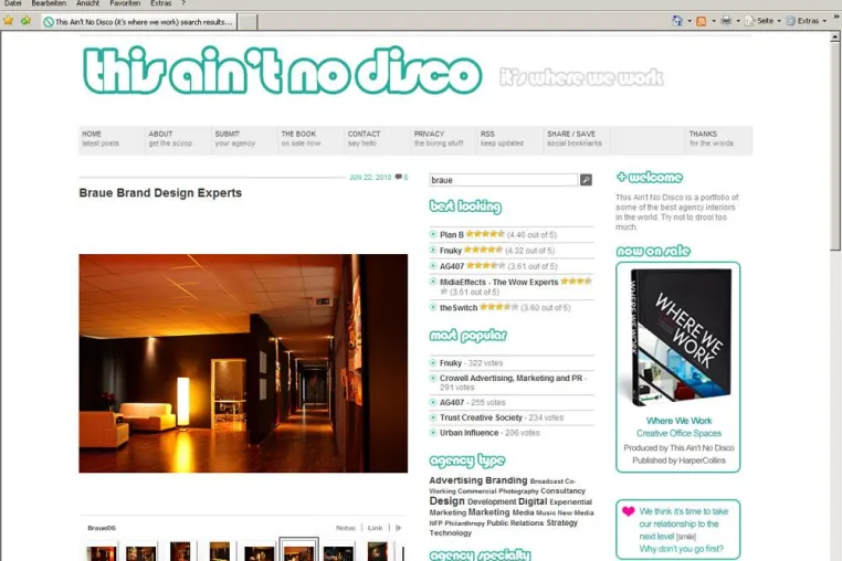Bild: Bremerhavener Agentur Braue // Brand Design Experts auf »This ain’t no disco«