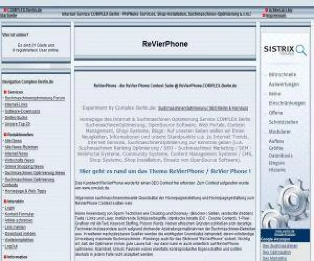 SEO Contest Revierphone