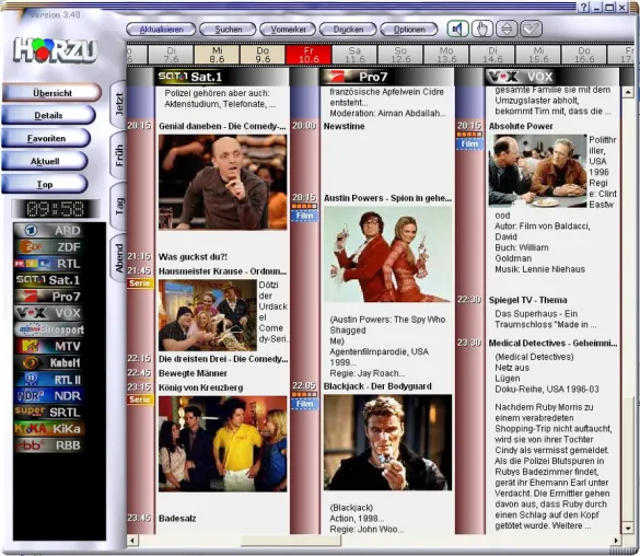 TVgenial 3.40: Digitale Fernsehzeitung mit neuem Premiumpaket Bild: TVgenial 3.40: Digitale Fernsehzeitung mit neuem Premiumpaket