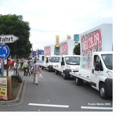 30-Tage mobile Aussenwerbung zum Festpreis mit MOBILE POSTER Bild: 30-Tage mobile Aussenwerbung zum Festpreis mit MOBILE POSTER